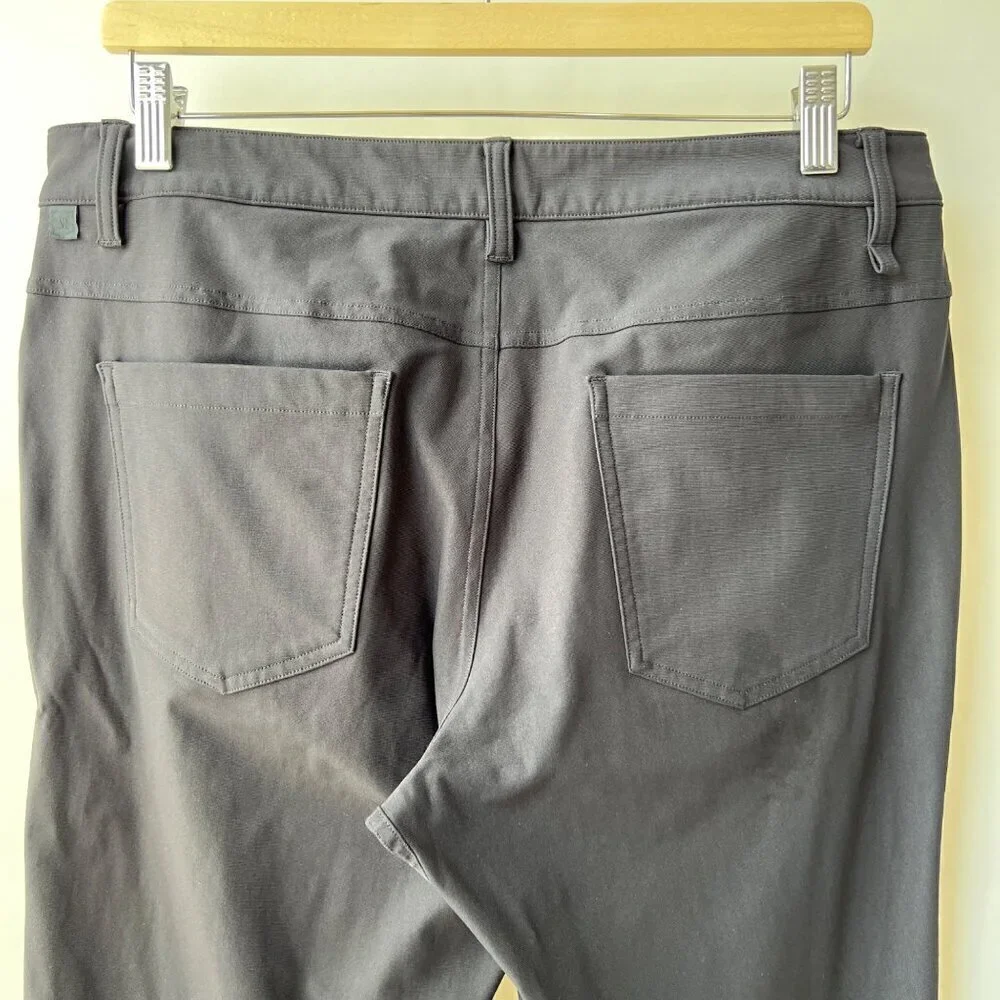 Lululemon Slim Warpstreme ABC pants(custom prints) , black, Size 33 B130
